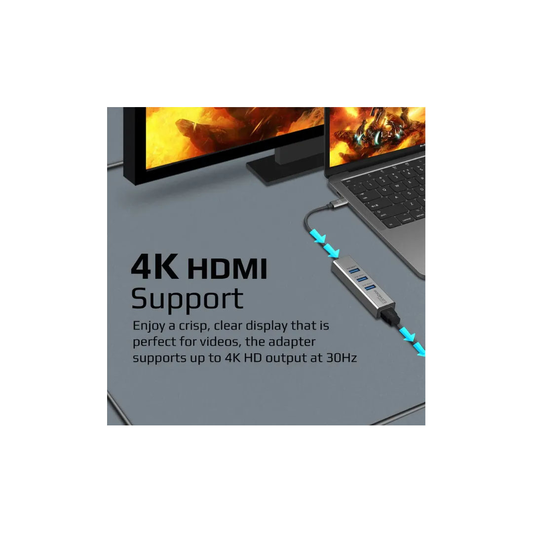 Promate MEDIAHUB-C3, USB-C to HDMI Adapter Price in Jordan Promate MEDIAHUB-C3, USB-C to HDMI Adapter - Buy Online in Jordan | OfficeJo