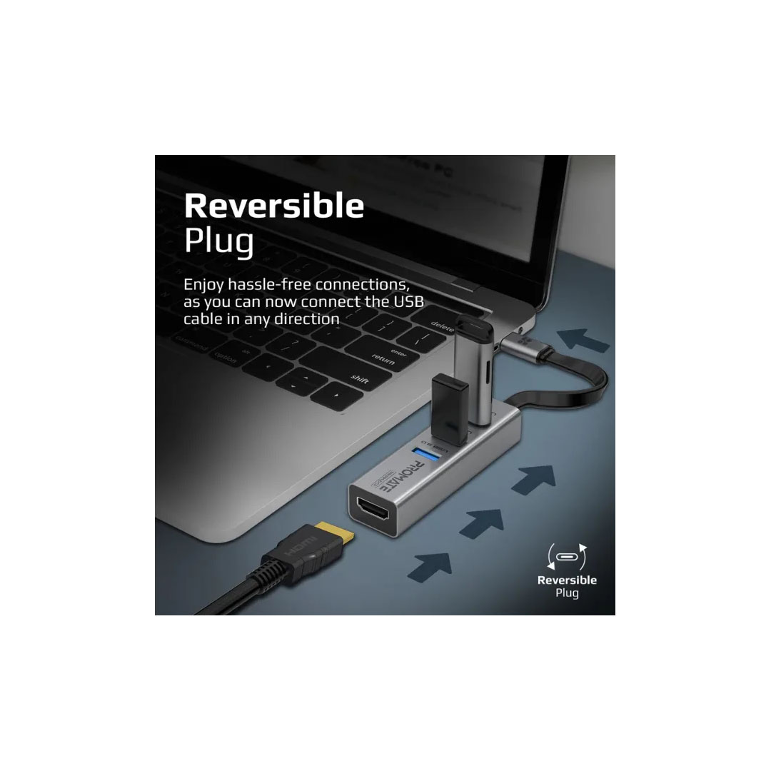Promate MEDIAHUB-C3, USB-C to HDMI Adapter Price in Jordan Promate MEDIAHUB-C3, USB-C to HDMI Adapter - Buy Online in Jordan | OfficeJo
