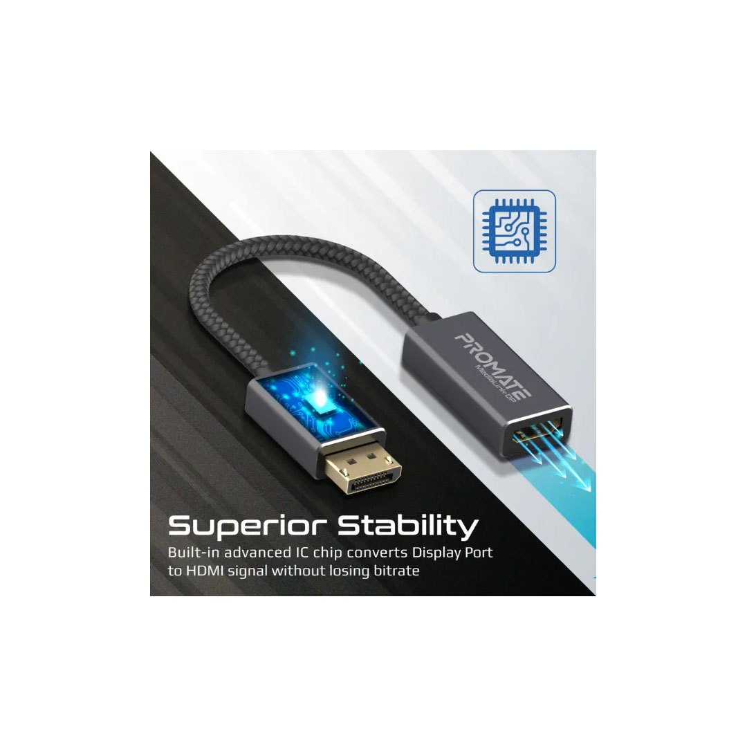 Promate MEDIALINK-DP, DisplayPort to HDMI Adapter Price in Jordan Promate MEDIALINK-DP, DisplayPort to HDMI Adapter - Buy Online in Jordan | OfficeJo
