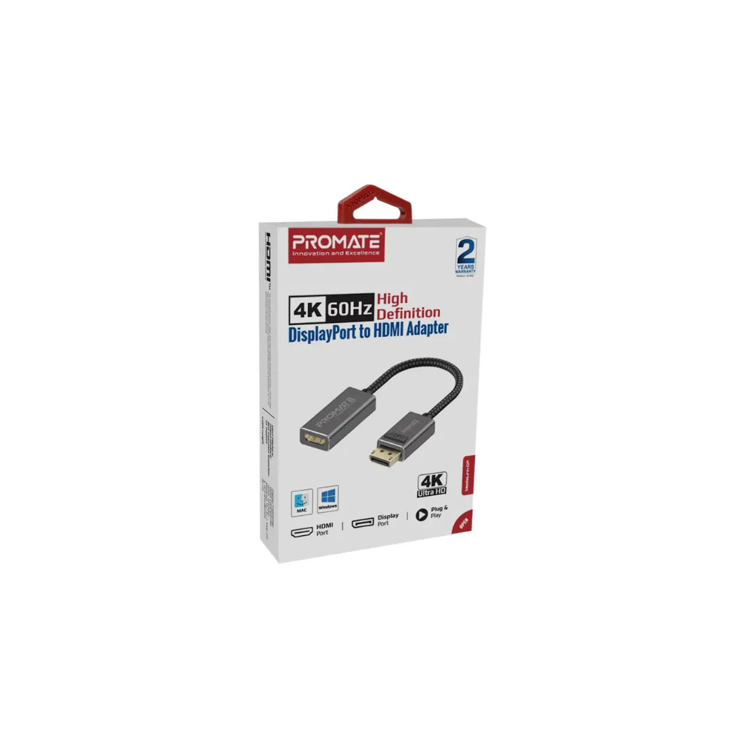 Promate MEDIALINK-DP, DisplayPort to HDMI Adapter Price in Jordan Promate MEDIALINK-DP, DisplayPort to HDMI Adapter - Buy Online in Jordan | OfficeJo