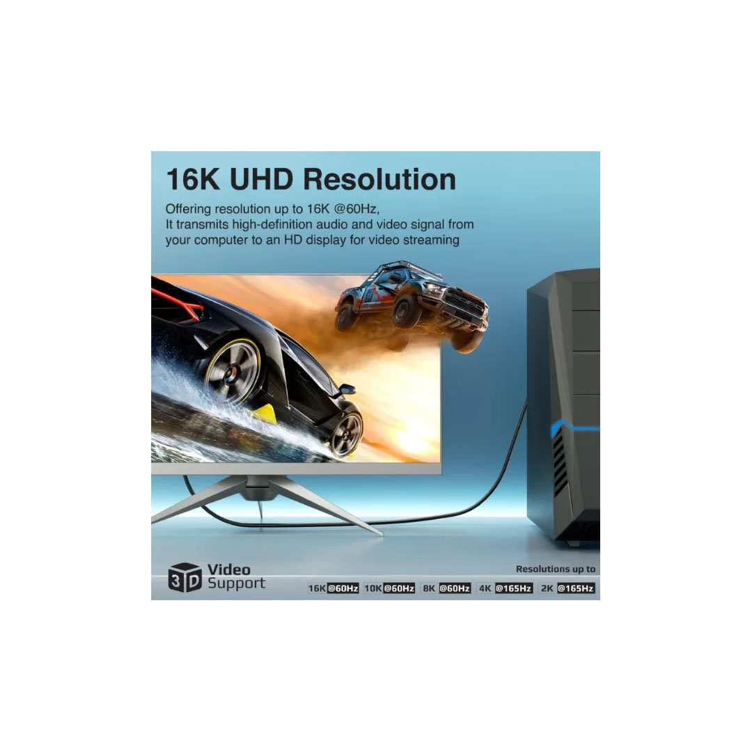 Promate DPLINK-16K, Display Port Cable Price in Jordan Promate DPLINK-16K, Display Port Cable - Buy Online in Jordan | OfficeJo