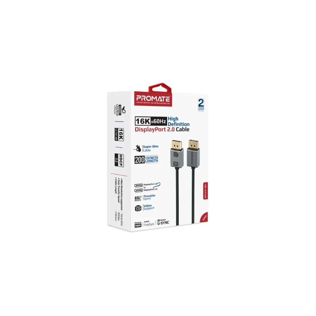 Promate DPLINK-16K, Display Port Cable Price in Jordan Promate DPLINK-16K, Display Port Cable - Buy Online in Jordan | OfficeJo