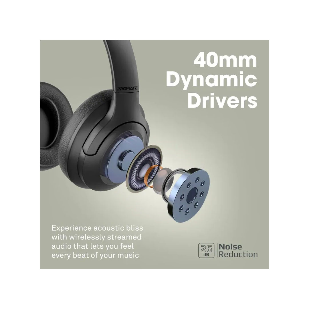 Promate Concord.Black, Wireless Headphones Price in Jordan Promate Concord.Black, Wireless Headphones - Buy Online in Jordan | OfficeJo