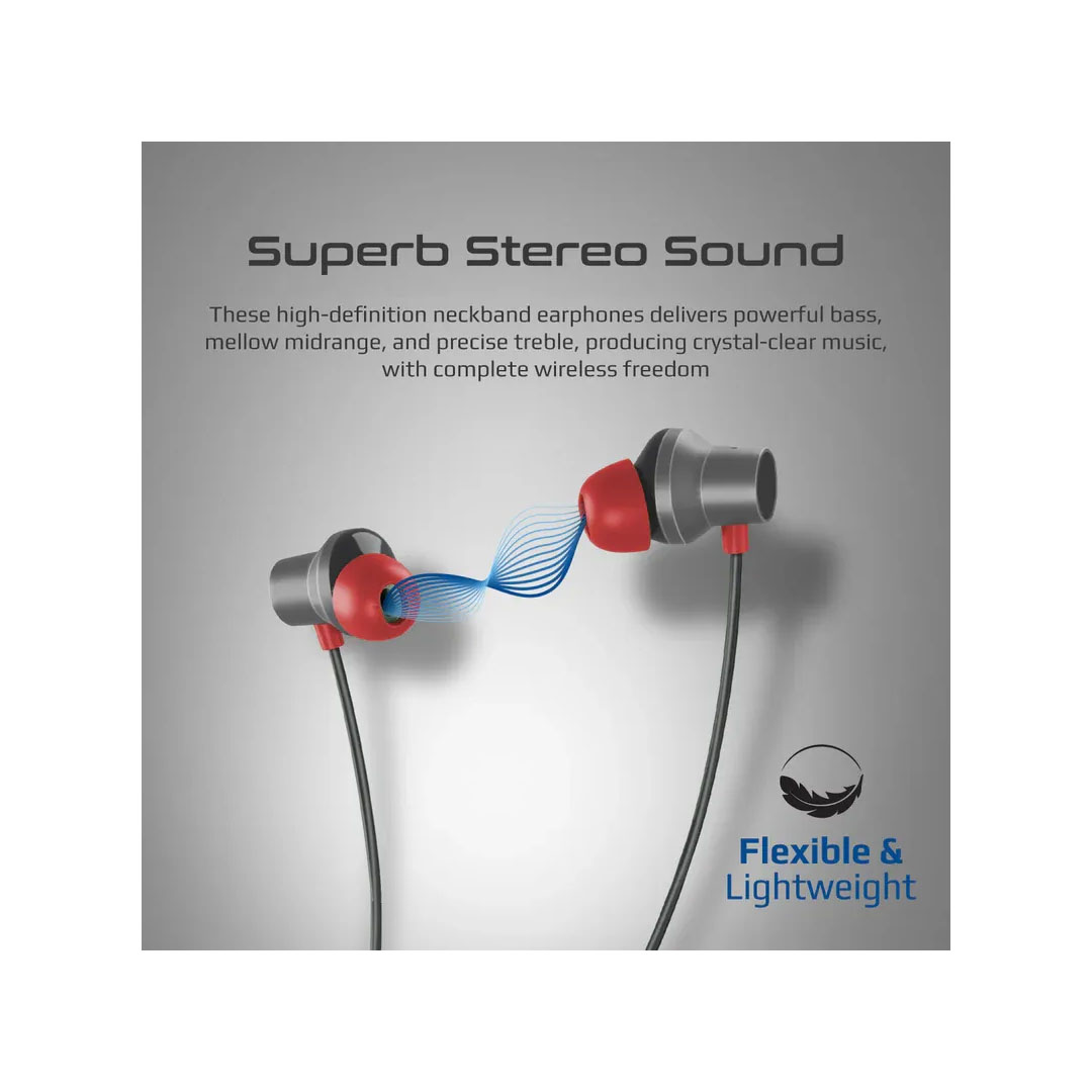 Promate Velcon.BLACK ANC Wireless Neckband Earphones Price in Jordan Promate Velcon.BLACK ANC Wireless Neckband Earphones - Buy Online in Jordan | OfficeJo