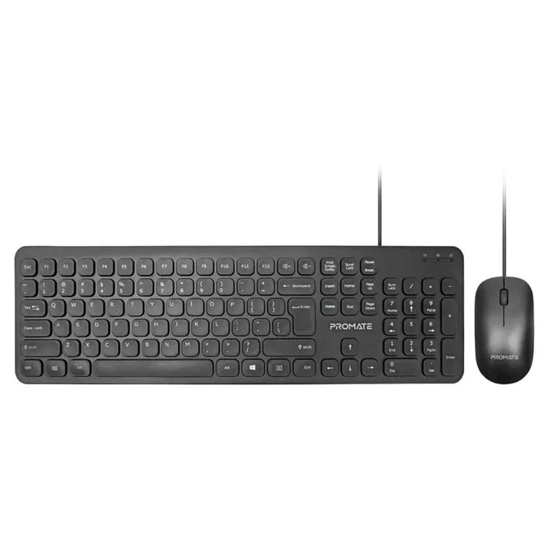Promate Cmbo-KM2.E/A, Wired KeyBoard & Mouse Price in Jordan Promate Cmbo-KM2.E/A, Wired KeyBoard & Mouse - Buy Online in Jordan | OfficeJo