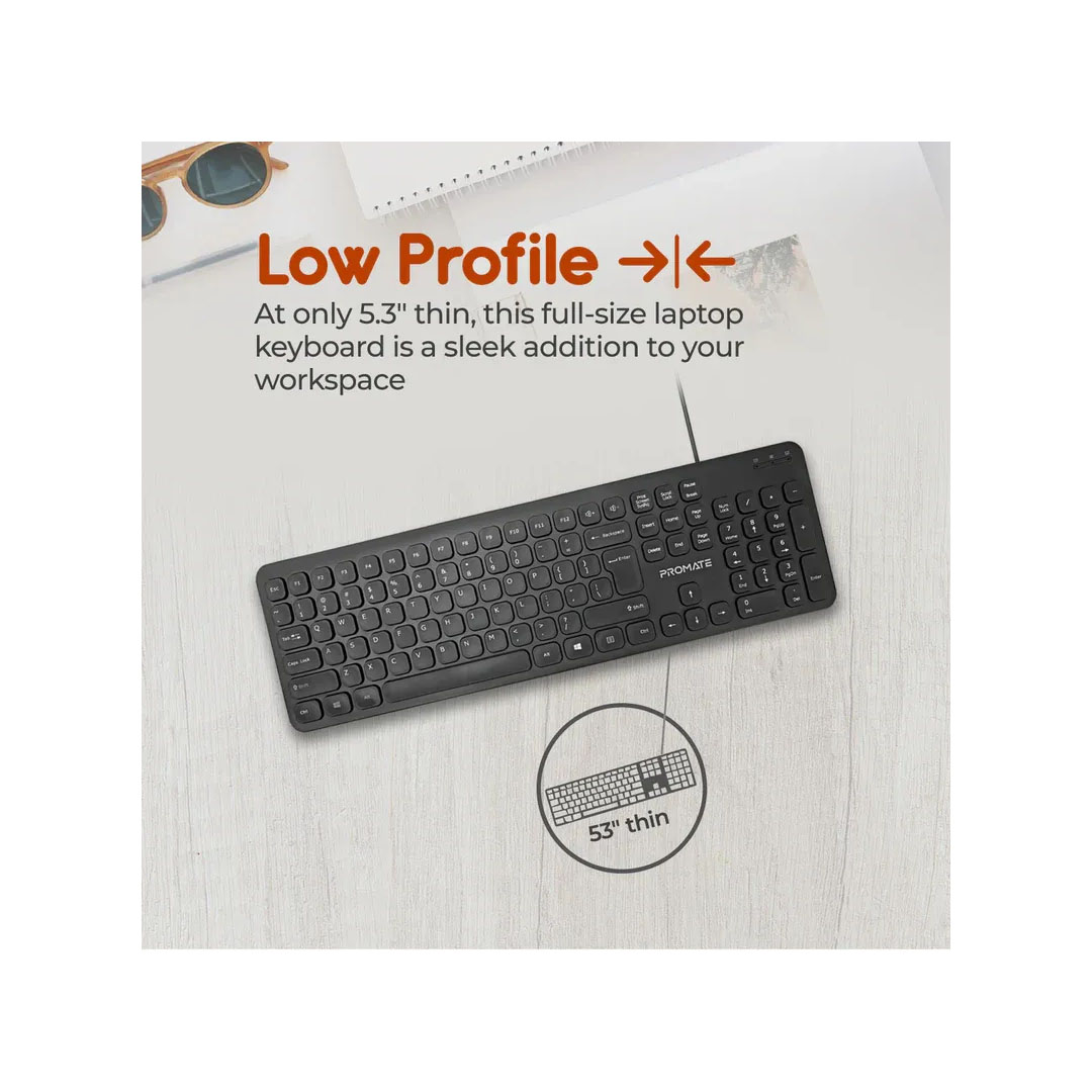 Promate Cmbo-KM2.E/A, Wired KeyBoard & Mouse Price in Jordan Promate Cmbo-KM2.E/A, Wired KeyBoard & Mouse - Buy Online in Jordan | OfficeJo