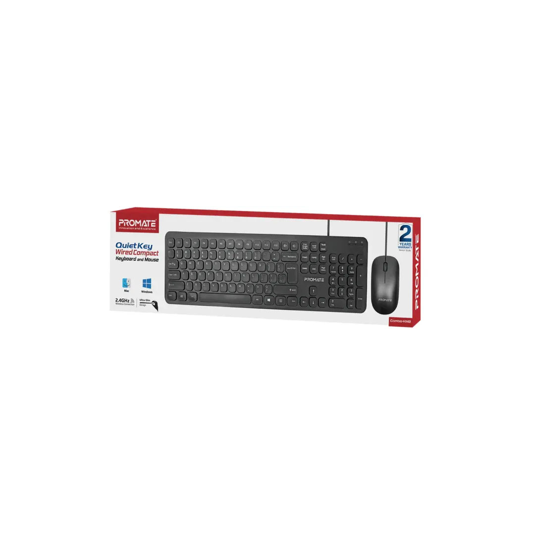 Promate Cmbo-KM2.E/A, Wired KeyBoard & Mouse Price in Jordan Promate Cmbo-KM2.E/A, Wired KeyBoard & Mouse - Buy Online in Jordan | OfficeJo