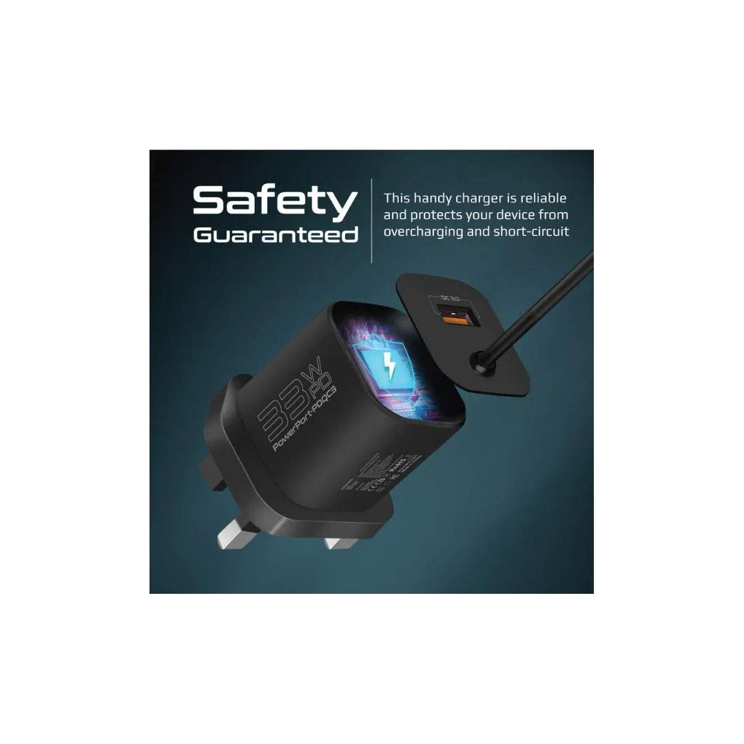 Promate powerport-PDQC3.EU, Charger - black Price in Jordan Promate powerport-PDQC3.EU, Charger - black - Buy Online in Jordan | OfficeJo