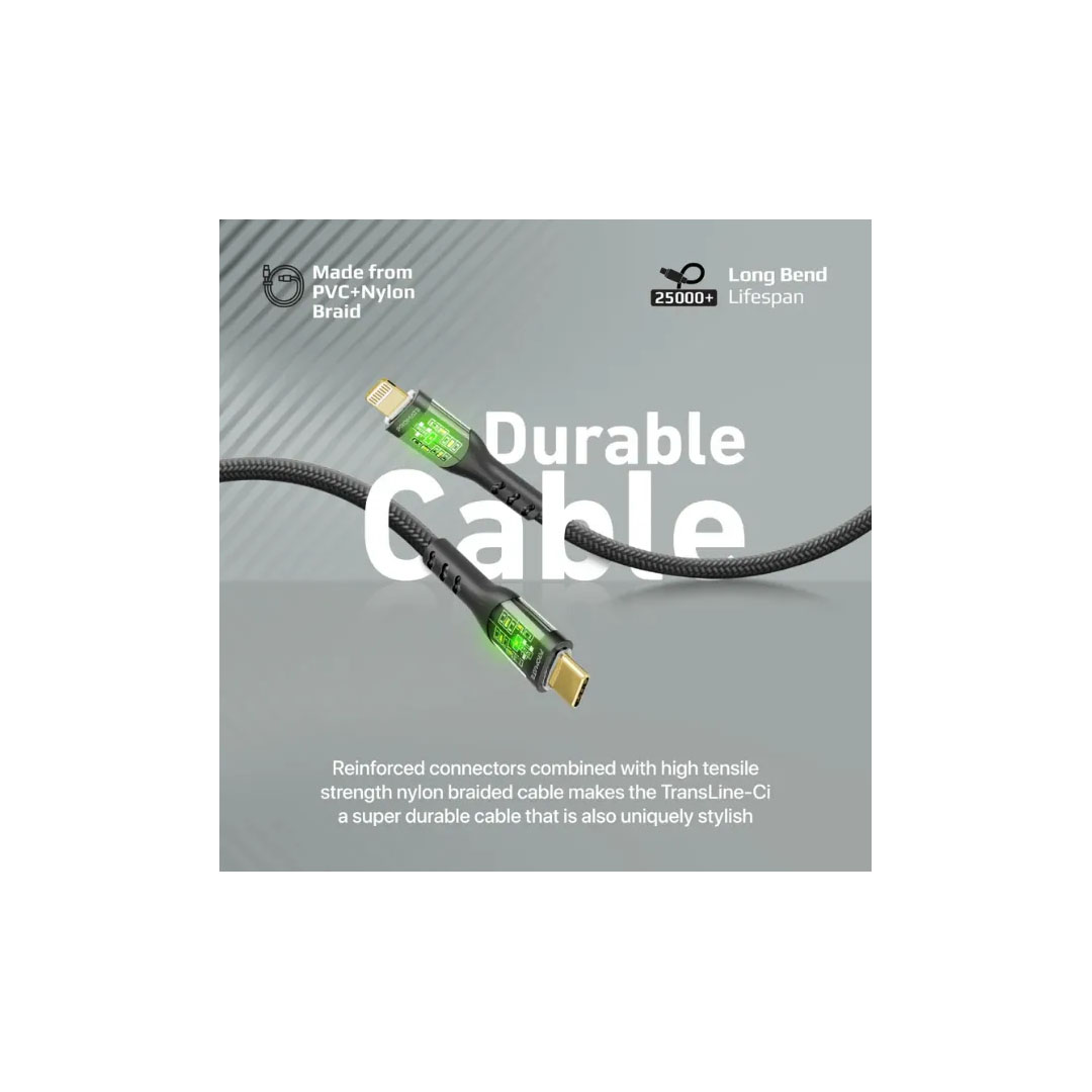 Promate transline-CI . Black, SB-C to Lightning Cable Price in Jordan Promate transline-CI . Black, SB-C to Lightning Cable - Buy Online in Jordan | OfficeJo