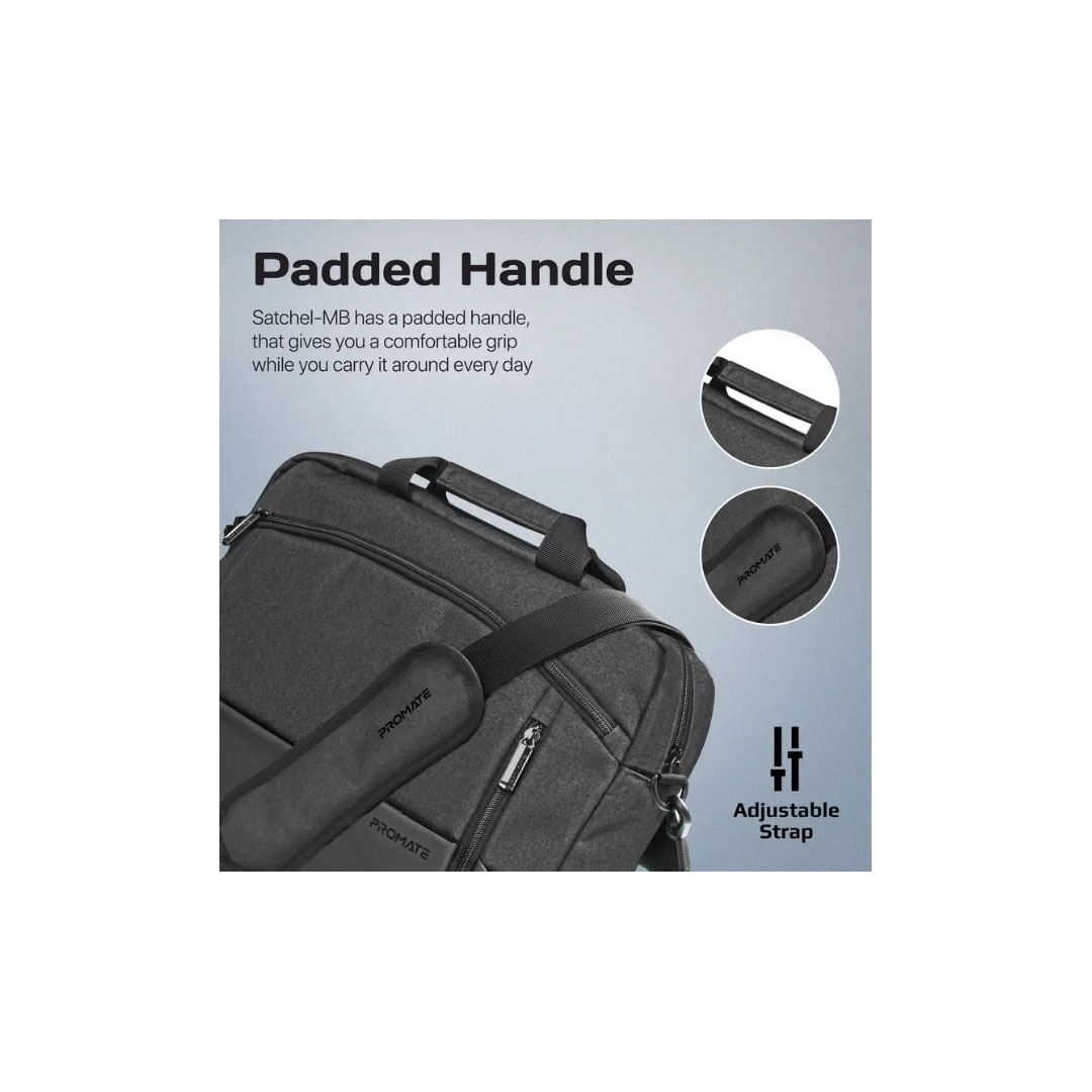 Promate Satchel-MB. Black, Laptop Messenger Bag Price in Jordan Promate Satchel-MB. Black, Laptop Messenger Bag - Buy Online in Jordan | OfficeJo