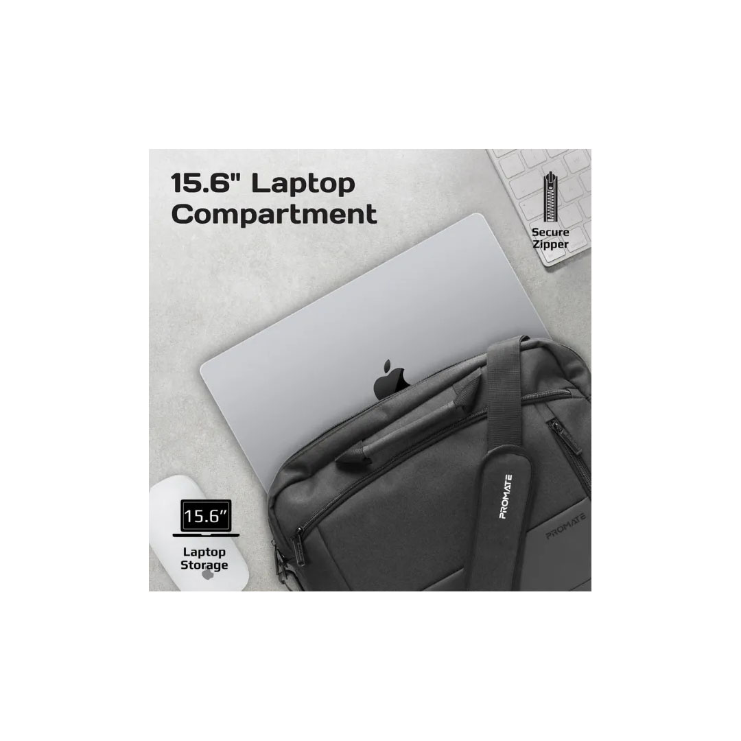 Promate Satchel-MB. Black, Laptop Messenger Bag Price in Jordan Promate Satchel-MB. Black, Laptop Messenger Bag - Buy Online in Jordan | OfficeJo