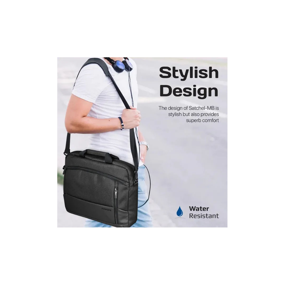 Promate Satchel-MB. Black, Laptop Messenger Bag Price in Jordan Promate Satchel-MB. Black, Laptop Messenger Bag - Buy Online in Jordan | OfficeJo