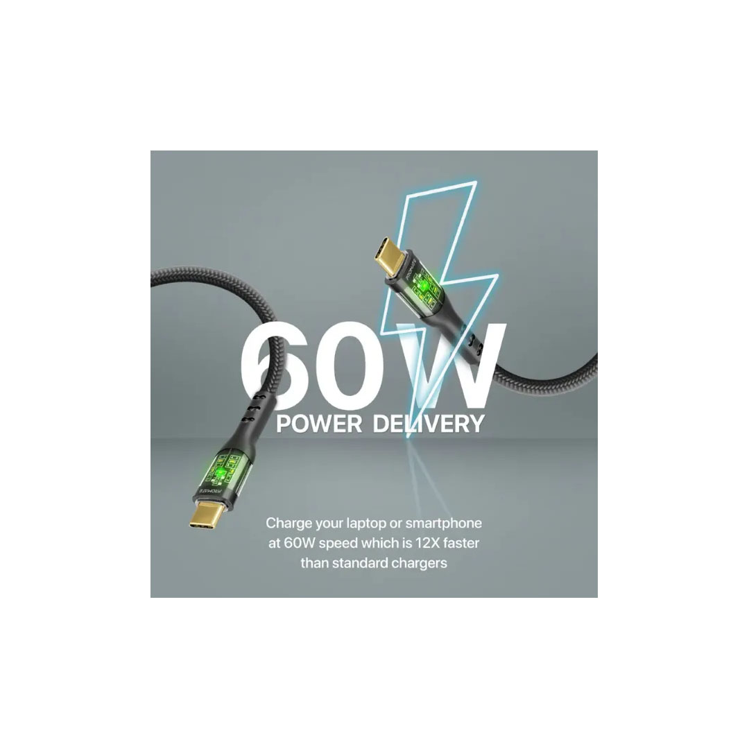 Promate TransLine-CC .BLACK, USB-C Cable Price in Jordan Promate TransLine-CC .BLACK, USB-C Cable - Buy Online in Jordan | OfficeJo