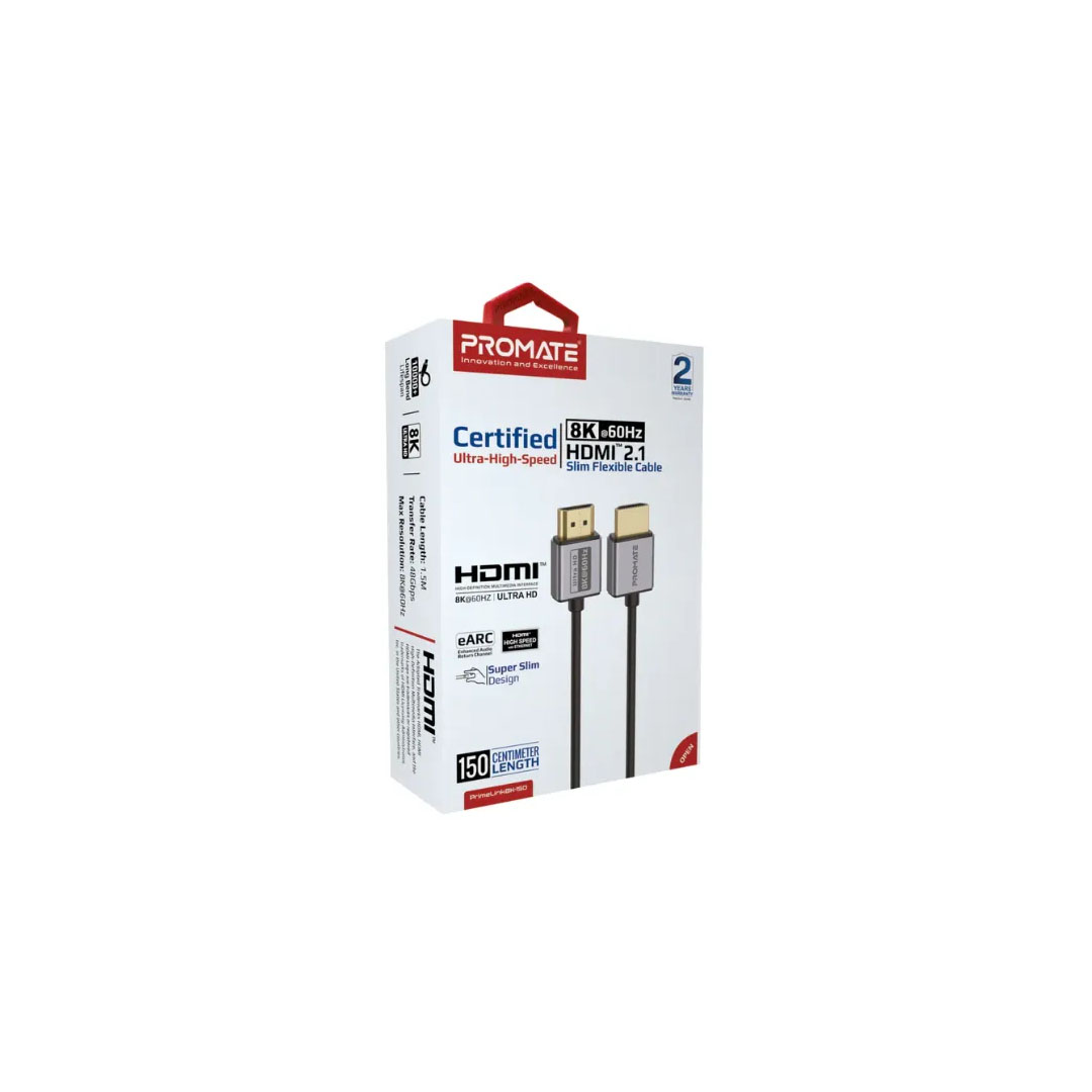 Promate PrimeLink8k-150, HDMI Cable Price in Jordan Promate PrimeLink8k-150, HDMI Cable - Buy Online in Jordan | OfficeJo