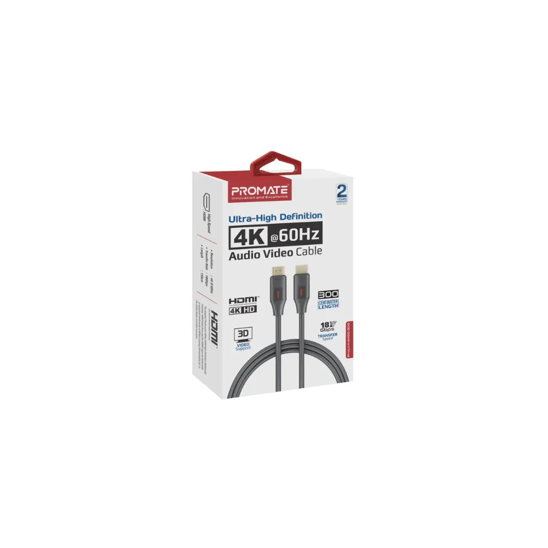 Promate ProLink4K60-300 HDMI Cable Price in Jordan Promate ProLink4K60-300 HDMI Cable - Buy Online in Jordan | OfficeJo
