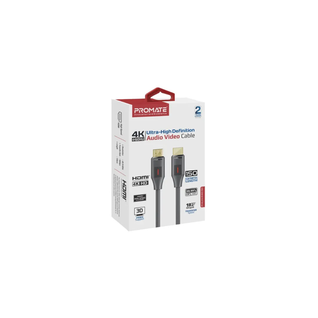 Promate ProLink4K60-150 HDMI Cable Price in Jordan Promate ProLink4K60-150 HDMI Cable - Buy Online in Jordan | OfficeJo