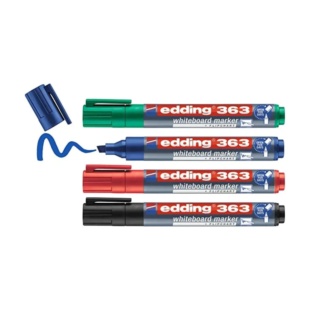 Edding 363 Whiteboard Marker Set Of 4 Colors Price in Jordan Edding 363 Whiteboard Marker Set Of 4 Colors - Buy Online in Jordan | OfficeJo