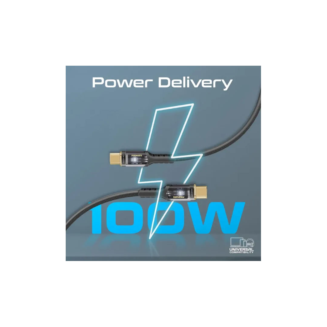 Promate Lucidline-CC120. Black, Data Sync & Charge Cable Price in Jordan Promate Lucidline-CC120. Black, Data Sync & Charge Cable - Buy Online in Jordan | OfficeJo