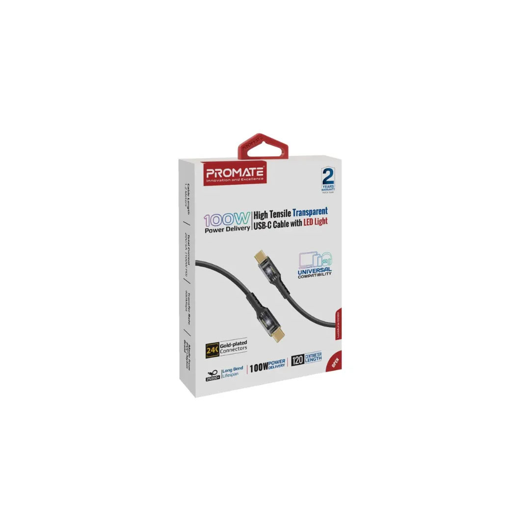 Promate Lucidline-CC120. Black, Data Sync & Charge Cable Price in Jordan Promate Lucidline-CC120. Black, Data Sync & Charge Cable - Buy Online in Jordan | OfficeJo