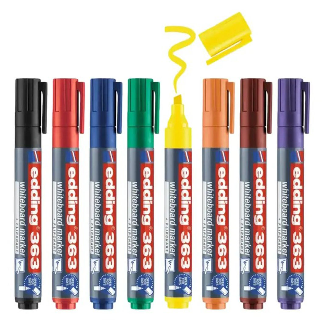Edding 363 Whiteboard Marker Set of 8 Colors Price in Jordan Edding 363 Whiteboard Marker Set of 8 Colors - Buy Online in Jordan | OfficeJo