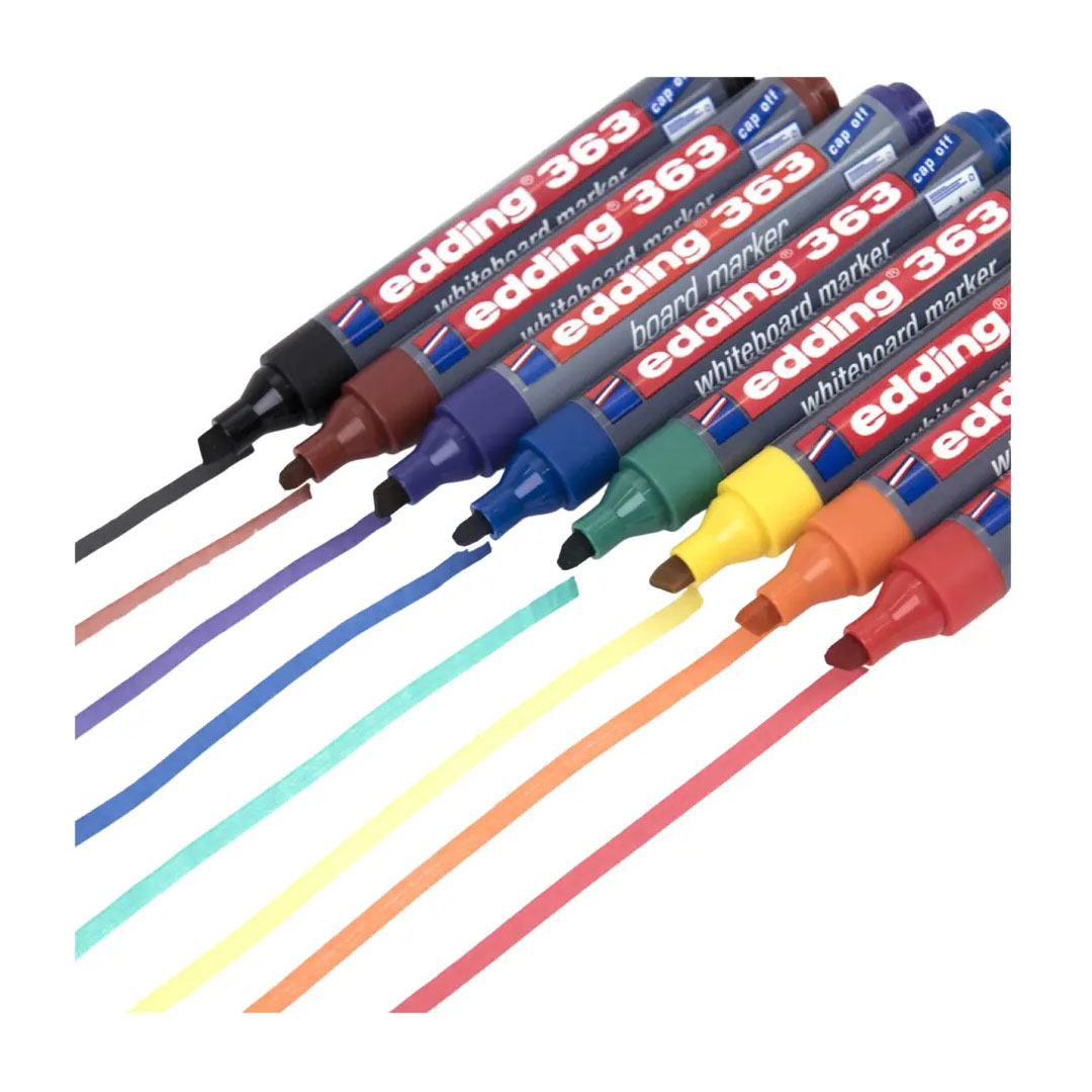 Edding 363 Whiteboard Marker Set of 8 Colors Price in Jordan Edding 363 Whiteboard Marker Set of 8 Colors - Buy Online in Jordan | OfficeJo
