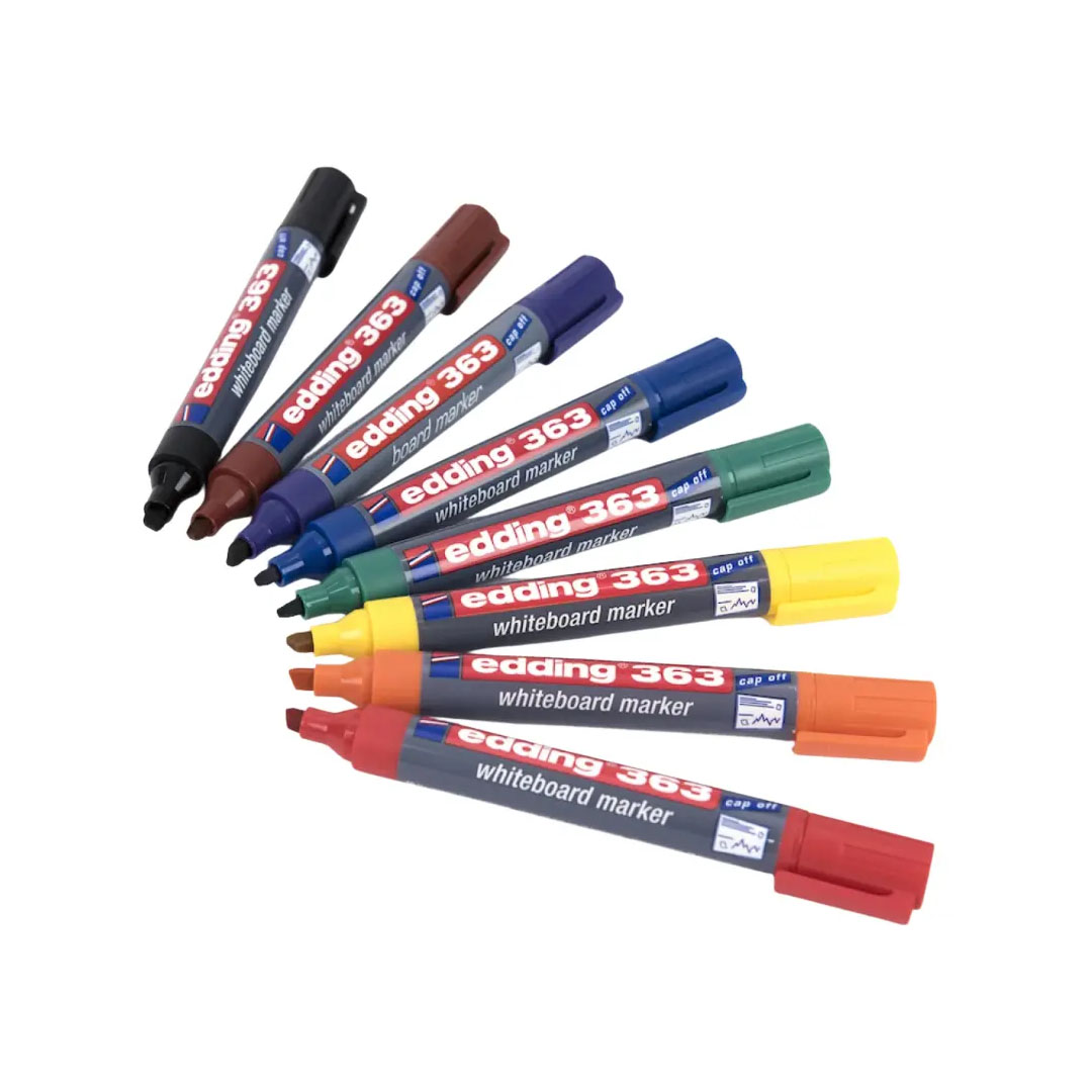 Edding 363 Whiteboard Marker Set of 8 Colors Price in Jordan Edding 363 Whiteboard Marker Set of 8 Colors - Buy Online in Jordan | OfficeJo