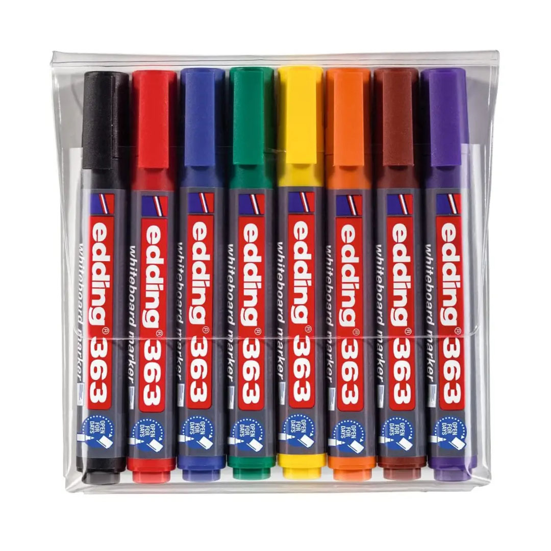 Edding 363 Whiteboard Marker Set of 8 Colors Price in Jordan Edding 363 Whiteboard Marker Set of 8 Colors - Buy Online in Jordan | OfficeJo