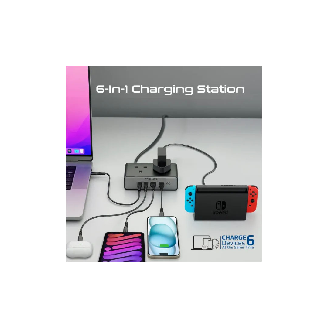 Promate PowerBrix2-GaN65, Charging Station Price in Jordan Promate PowerBrix2-GaN65, Charging Station - Buy Online in Jordan | OfficeJo