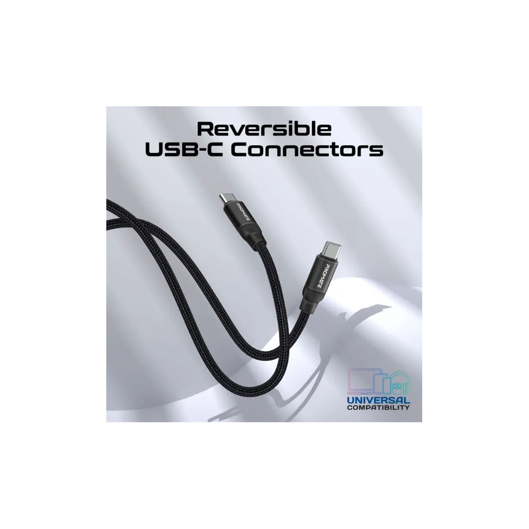 Promate Springy USB-C Cable – 60W PD, 480Mbps, 1.2m, Self-Organizing Magnetic Price in Jordan Promate Springy USB-C Cable – 60W PD, 480Mbps, 1.2m, Self-Organizing Magnetic - Buy Online in Jordan | OfficeJo