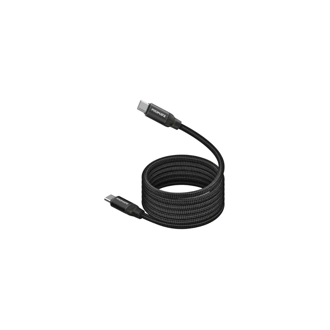 Promate Springy USB-C Cable – 60W PD, 480Mbps, 1.2m, Self-Organizing Magnetic Price in Jordan Promate Springy USB-C Cable – 60W PD, 480Mbps, 1.2m, Self-Organizing Magnetic - Buy Online in Jordan | OfficeJo