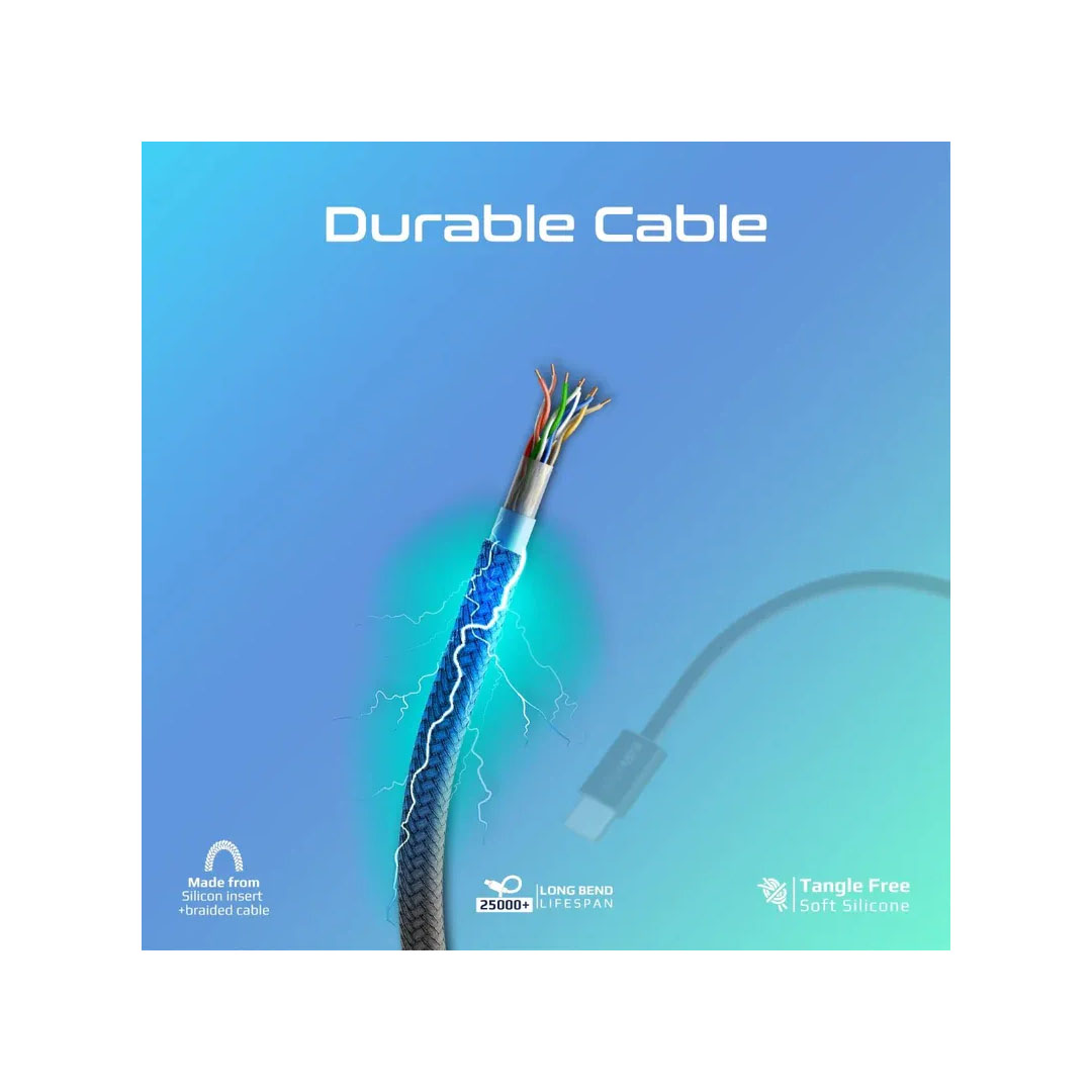 Promate EcoLine USB-C Cable – 60W PD, 480Mbps, 200cm Price in Jordan Promate EcoLine USB-C Cable – 60W PD, 480Mbps, 200cm - Buy Online in Jordan | OfficeJo