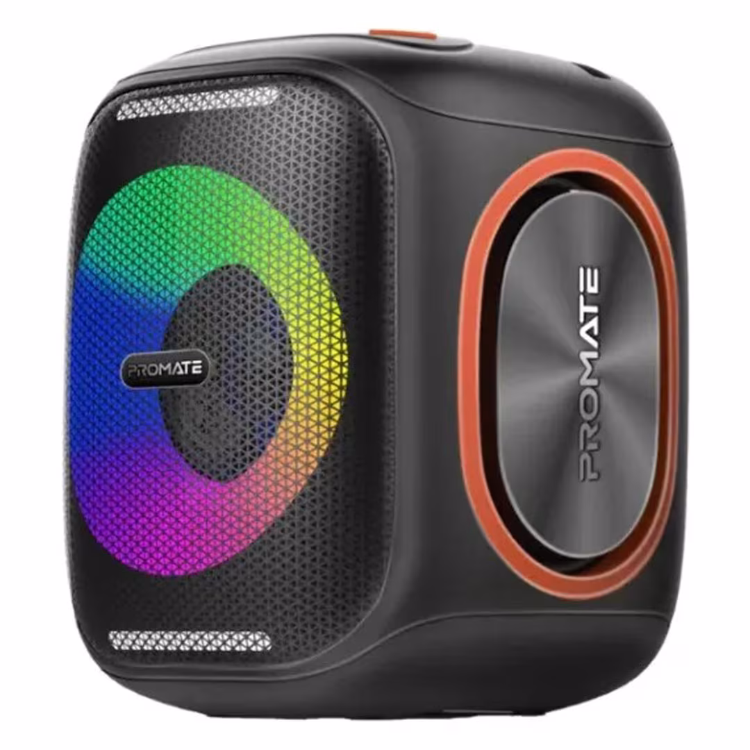 Promate Strike-40 Wireless Speaker – 40W, Bluetooth 5.3, RGB, IPX5, 6000mAh Price in Jordan Promate Strike-40 Wireless Speaker – 40W, Bluetooth 5.3, RGB, IPX5, 6000mAh - Buy Online in Jordan | OfficeJo
