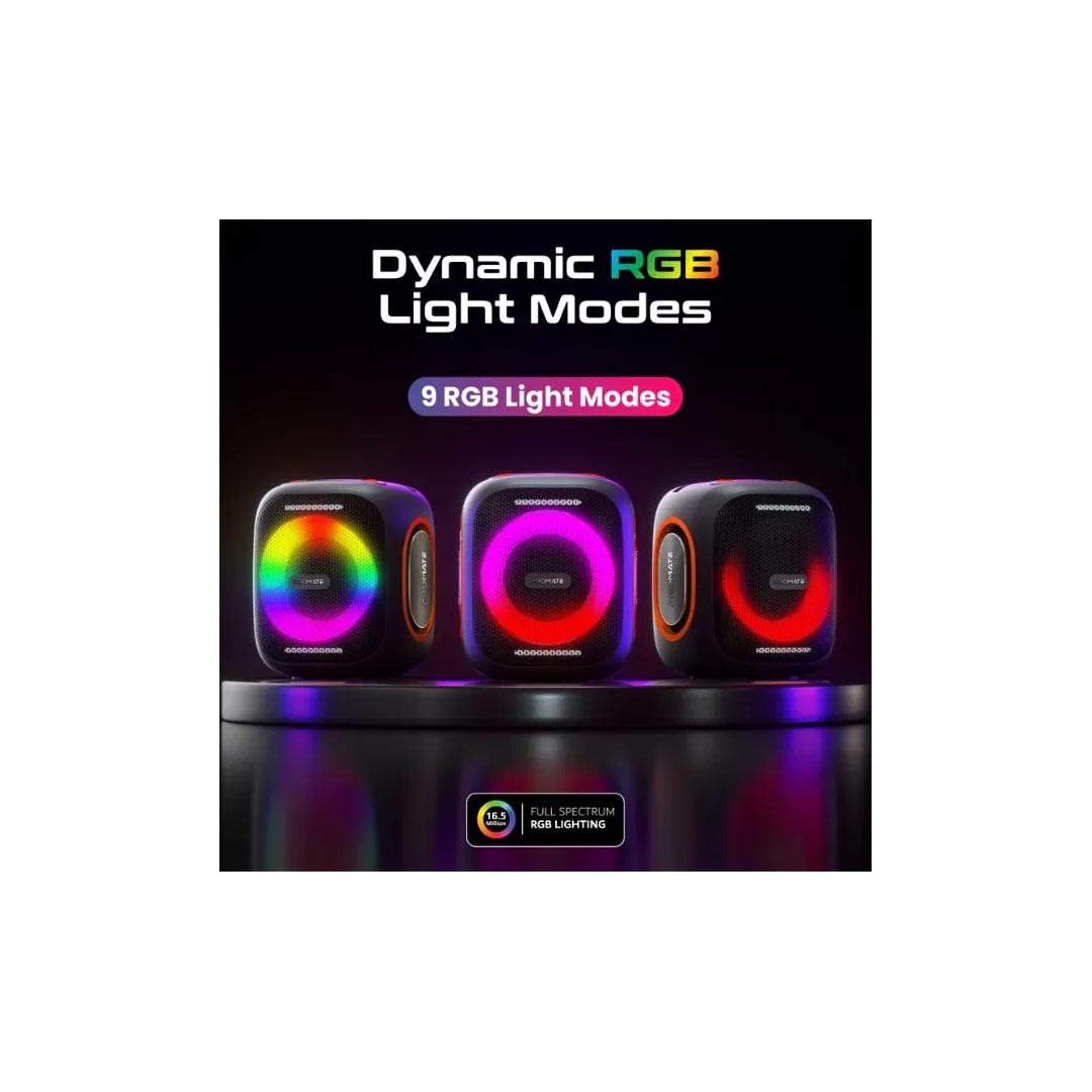 Promate Strike-40 Wireless Speaker – 40W, Bluetooth 5.3, RGB, IPX5, 6000mAh Price in Jordan Promate Strike-40 Wireless Speaker – 40W, Bluetooth 5.3, RGB, IPX5, 6000mAh - Buy Online in Jordan | OfficeJo