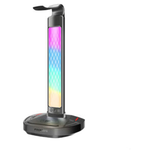 Promate FortX Headset Stand – 15W Wireless Charger, RGB Lighting, USB Hub Price in Jordan Promate FortX Headset Stand – 15W Wireless Charger, RGB Lighting, USB Hub - Buy Online in Jordan | OfficeJo