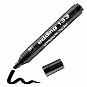Edding 133 Permanent Marker Black – Chisel Nib 1-5mm, Waterproof, Made in Germany - Buy Online in Jordan | OfficeJo