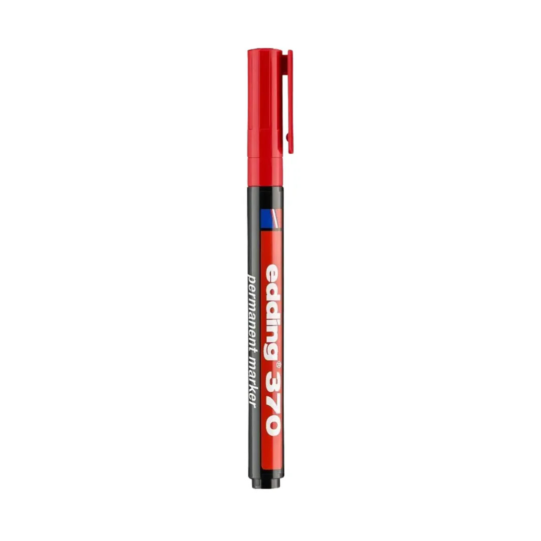 Edding 370 Permanent Marker – Red, 1mm Round Nib, Low-Odour, Made in Germany Price in Jordan Edding 370 Permanent Marker – Red, 1mm Round Nib, Low-Odour, Made in Germany - Buy Online in Jordan | OfficeJo