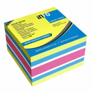 Info Sticky Notes 3x3 – 4 Colors, 450 Sheets, Extra Strong Adhesive, Made in Germany Price in Jordan Info Sticky Notes 3x3 – 4 Colors, 450 Sheets, Extra Strong Adhesive, Made in Germany - Buy Online in Jordan | OfficeJo