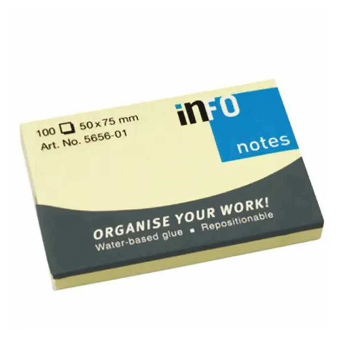 Info Sticky Notes 2x3 – Extra Strong Adhesive, 100 Sheets, Yellow, Made in Germany Price in Jordan Info Sticky Notes 2x3 – Extra Strong Adhesive, 100 Sheets, Yellow, Made in Germany - Buy Online in Jordan | OfficeJo
