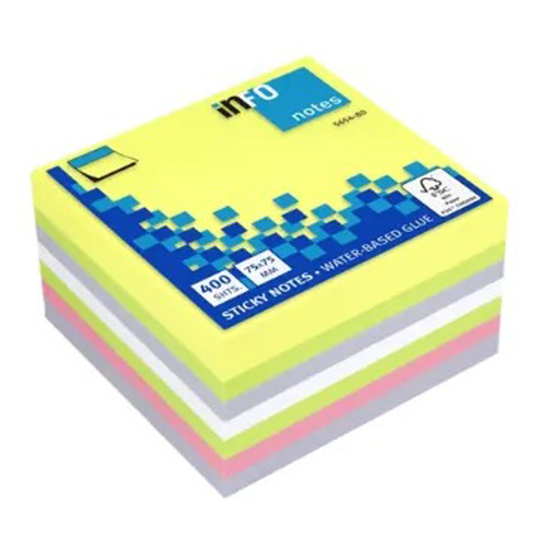 Info Sticky Notes 3x3 – 5 Colors, 400 Sheets, Extra Strong Adhesive, Made in Germany Price in Jordan Info Sticky Notes 3x3 – 5 Colors, 400 Sheets, Extra Strong Adhesive, Made in Germany - Buy Online in Jordan | OfficeJo