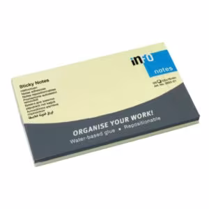 Info Sticky Notes 5x3 Yellow – Extra Strong Adhesive, 100 Sheets, 125x75mm - Buy Online in Jordan | OfficeJo
