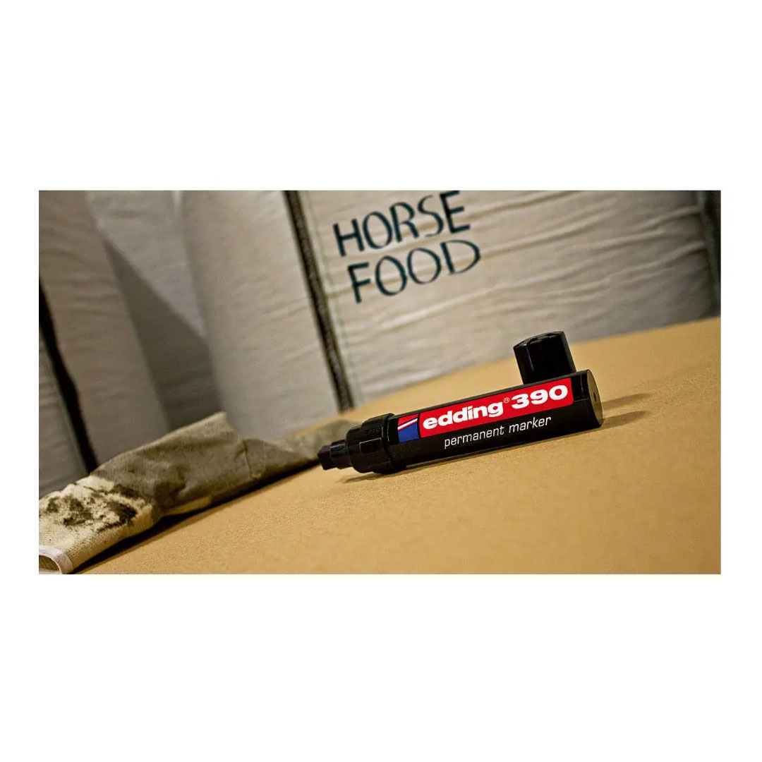 Edding 390 Permanent Marker – Chisel Nib 4-12mm, Waterproof, Low-Odour, Made in Germany Price in Jordan Edding 390 Permanent Marker – Chisel Nib 4-12mm, Waterproof, Low-Odour, Made in Germany - Buy Online in Jordan | OfficeJo