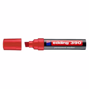 Edding 390 Permanent Marker – Chisel Nib, 4-12mm Stroke, Waterproof, Made in Germany - Buy Online in Jordan | OfficeJo