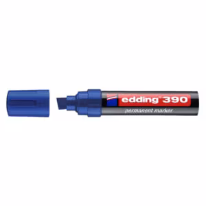 Edding 390 Permanent Marker – Blue, Chisel Nib 4-12mm, Waterproof, Low-Odour - Buy Online in Jordan | OfficeJo