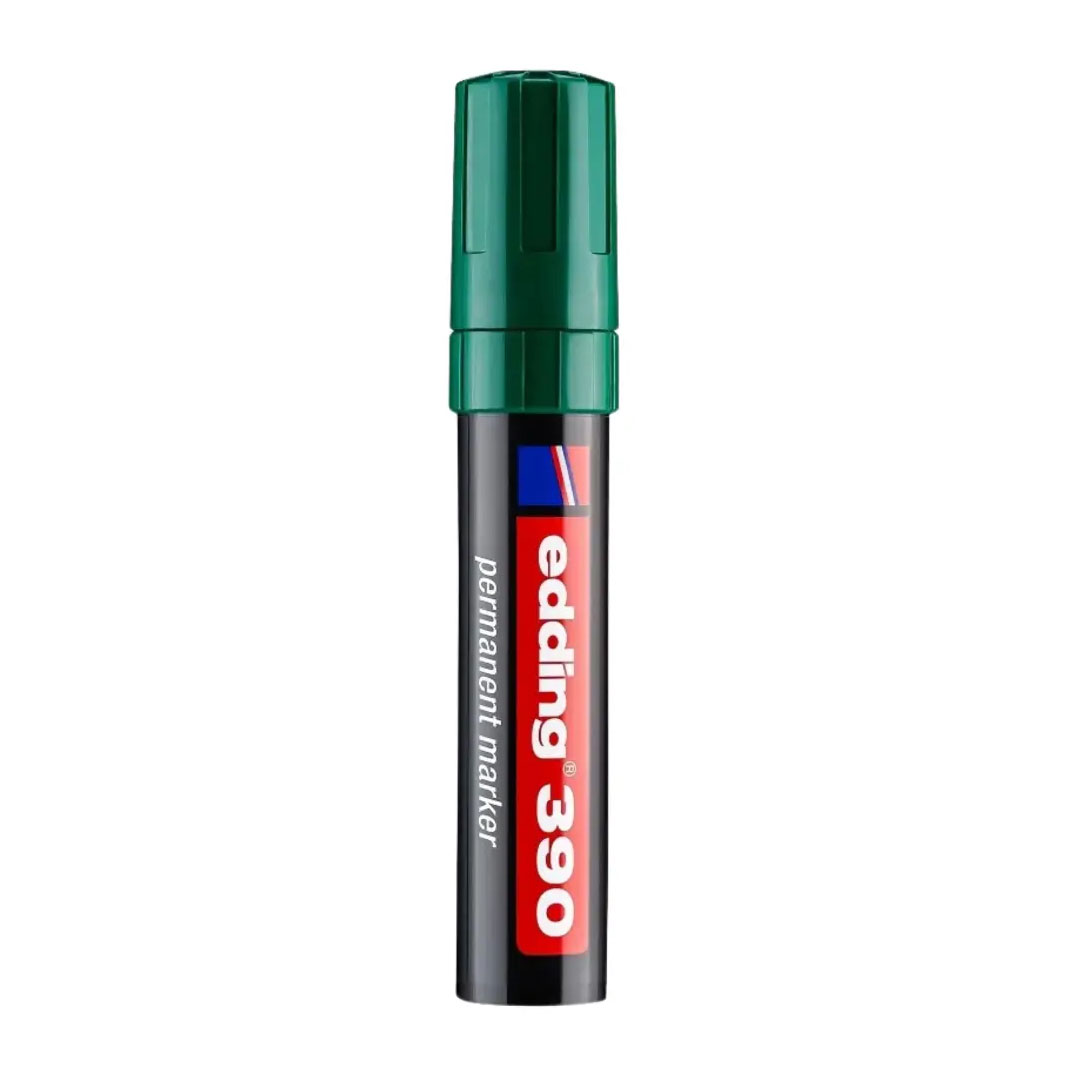Edding 390 Permanent Marker – Green, Chisel Nib 4-12mm, Waterproof, Made in Germany Price in Jordan Edding 390 Permanent Marker – Green, Chisel Nib 4-12mm, Waterproof, Made in Germany - Buy Online in Jordan | OfficeJo