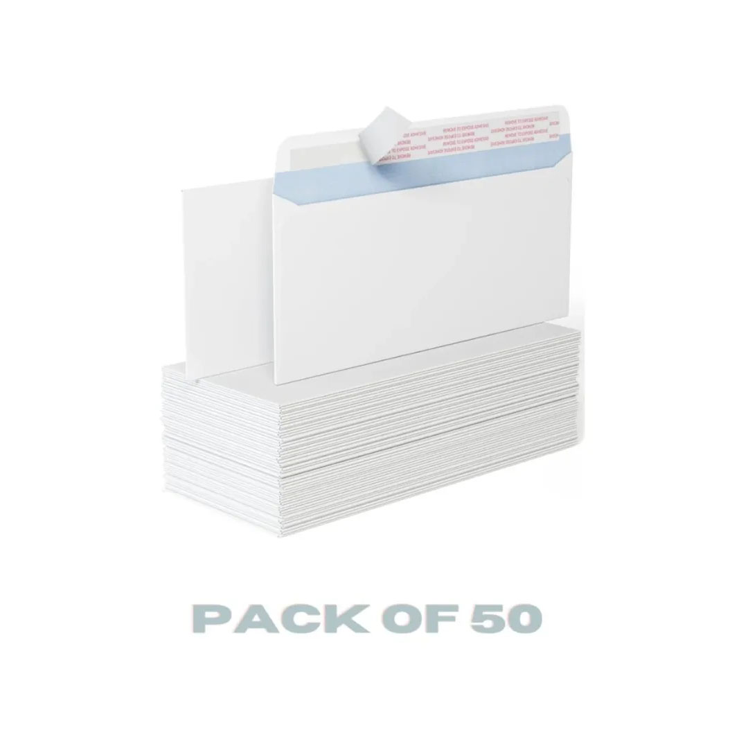 White Letter Envelopes – Quick Strip Closure, Security Tinted, 22x11.5cm, Pack of 50 Price in Jordan White Letter Envelopes – Quick Strip Closure, Security Tinted, 22x11.5cm, Pack of 50 - Buy Online in Jordan | OfficeJo