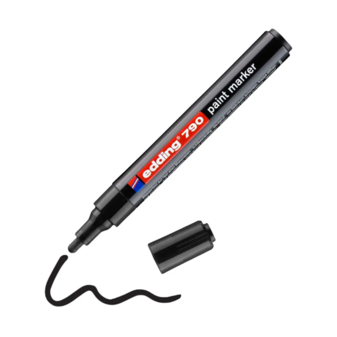 Edding 790 Paint Marker Black – Permanent, Waterproof, 2-3mm Round Nib Price in Jordan Edding 790 Paint Marker Black – Permanent, Waterproof, 2-3mm Round Nib - Buy Online in Jordan | OfficeJo