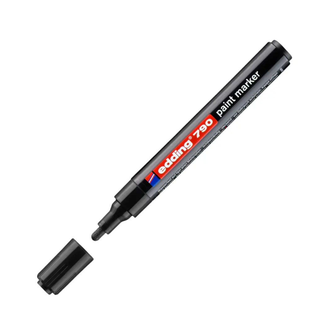 Edding 790 Paint Marker Black – Permanent, Waterproof, 2-3mm Round Nib Price in Jordan Edding 790 Paint Marker Black – Permanent, Waterproof, 2-3mm Round Nib - Buy Online in Jordan | OfficeJo