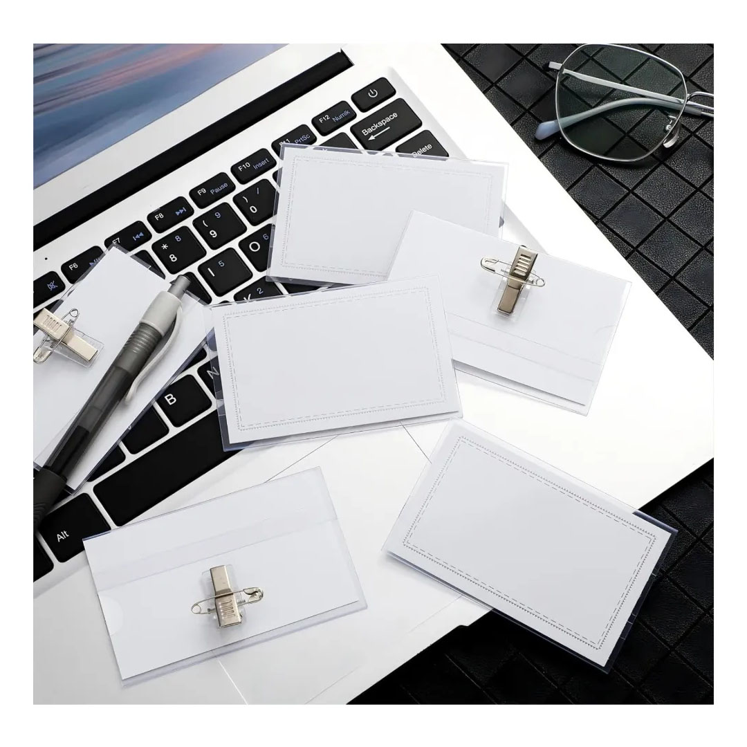 Pin Name Badge Pack of 50 – Transparent Plastic Front, Plain Card Inserts, Pin Fitting Price in Jordan Pin Name Badge Pack of 50 – Transparent Plastic Front, Plain Card Inserts, Pin Fitting - Buy Online in Jordan | OfficeJo