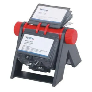 Business Card Rotary File – 300 Cards Capacity, 150 Plastic Sleeves, Indexed - Buy Online in Jordan | OfficeJo