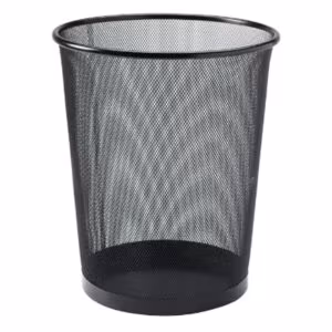 Metal Black Bin – Small Size, Office Waste Bin - Buy Online in Jordan | OfficeJo